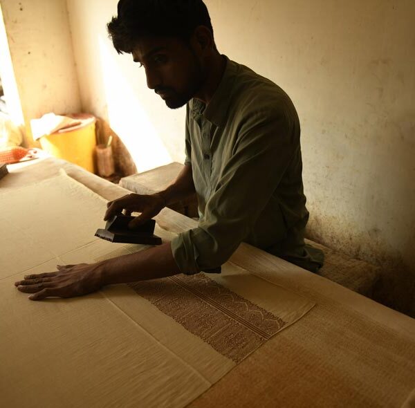 Ajrak making process