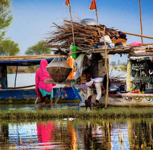 Manchar Lake Boat Home